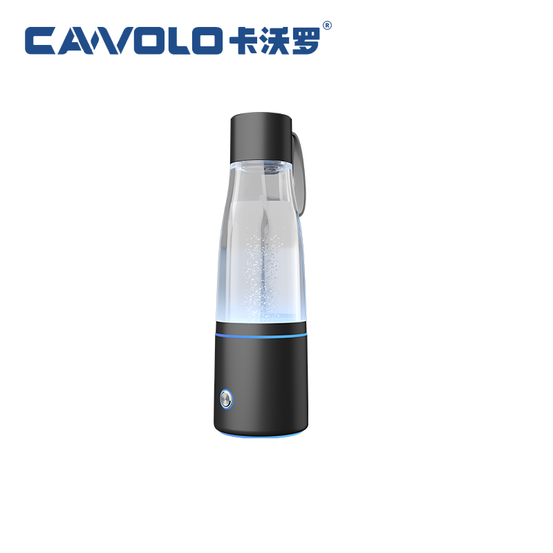 Cawolo healthy sports type hydrogen water portable hydrogen inhaler 200ml hydrogen-rich water bottle outdoor use