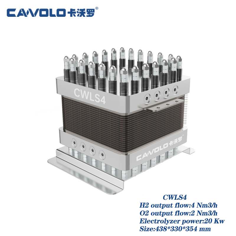 Cawolo 20KW wetterstofgenerator elektrisiteit 4 Nm3/h wetterstof pem elektrolyzer oanpaste wetterstofelektrolyzer