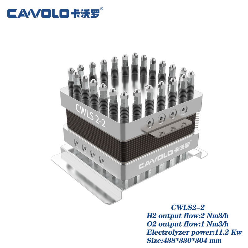 Cawolo 11.2KW wetterstof oandreaune elektrisiteit generator 2 Nm3 / h wetterstof pem elektrolyzer oanpaste wetterstof electrolyzer